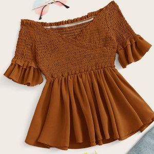 *NWOT* shein ruched tank top